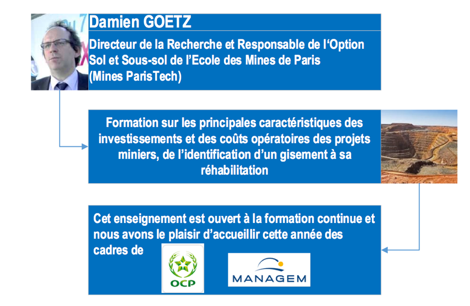 9 10 11 mars 2016 et 1819 20 mai 2016 Economie des projets de valorisation de ressources minerales Cycle Ingenieur 2A EMINES